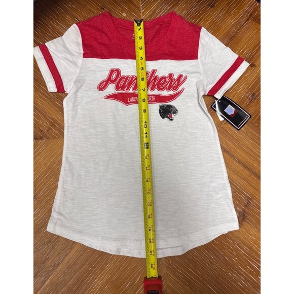 Lakeville North Panthers Kids Red & White Graphic T-Shirt By Pel Athletic - Picture 2 of 6